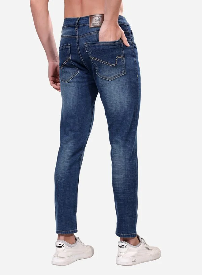 ستايلوكس Stylox Mid Rise Whiskered Faded Slim Fit  Jeans