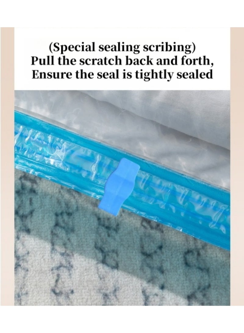 حقيبة ختم الفراغ البلاستيكية الممتازة, أكياس تخزين الفراغ القابلة لإعادة الاستخدام مع مضخة اليد, أكياس الفراغ للملابس, فراش, بطانية, مناديل, وسائد, حمام, السفر - Image 3