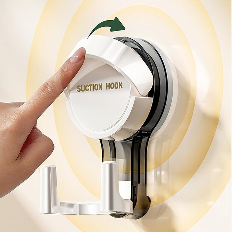 Green Reusable Suction Cup Hook 2 Head Designs Portable Shower Towel Rack Sturdy Double Suction - Image 5