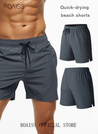 Men's Swimming Trunks Beachwear Quick Dry Beach Pants Gym Wear Fitness Workout Short for Men Breathable Elastic Adjustable Sports Running Boxer Swim Shorts Swimsuit with Pockets Summer - pzsku/Z40A990E6EBC80B243BEEZ/45/_/1729044640/7e32fd5f-911e-4e0a-b9d8-2dd92cefa518