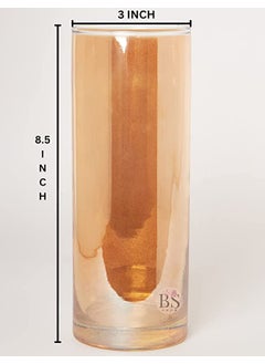 CREEPER Creeper Glass Cylinder Vases 85 Inch Tall Multiuse Pillar Candle Floating Candles Holders or Flower Vase Perfect as a Wedding Centerpieces Pack of 1  - Image 3