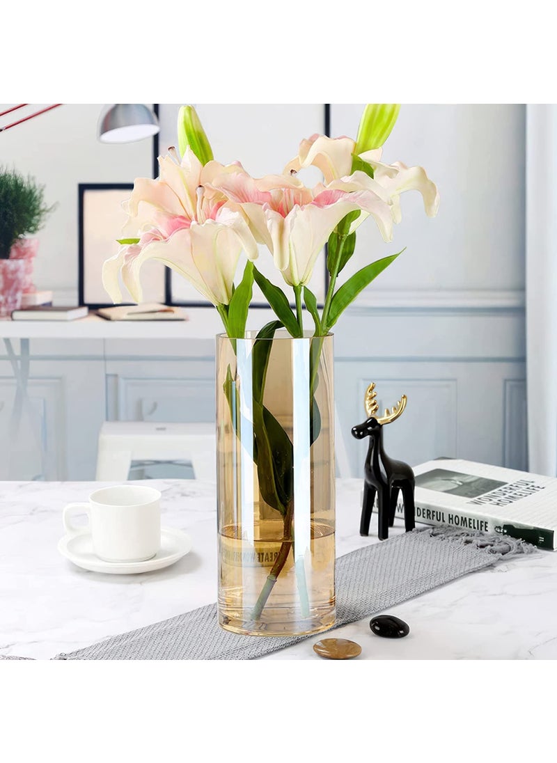 CREEPER Creeper Glass Cylinder Vases 85 Inch Tall Multiuse Pillar Candle Floating Candles Holders or Flower Vase Perfect as a Wedding Centerpieces Pack of 1  - Image 2