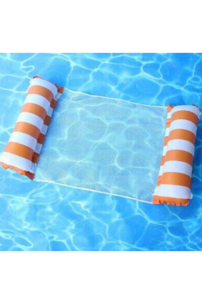 Inflatable Pool Float, Multi-Purpose Inflatable Water Hammock with Strong Net, Portable Pool Floats for Adults and Floating Pool Chair for Pool, Beach, Lake and Water Sports