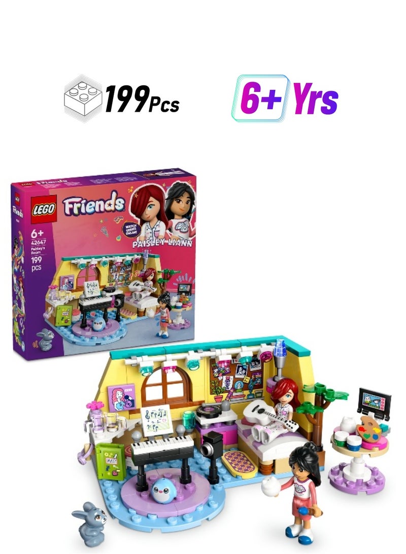 LEGO LEGO Friends Paisley’s Room 42647 Building Set (199 Pieces)  - Image 1
