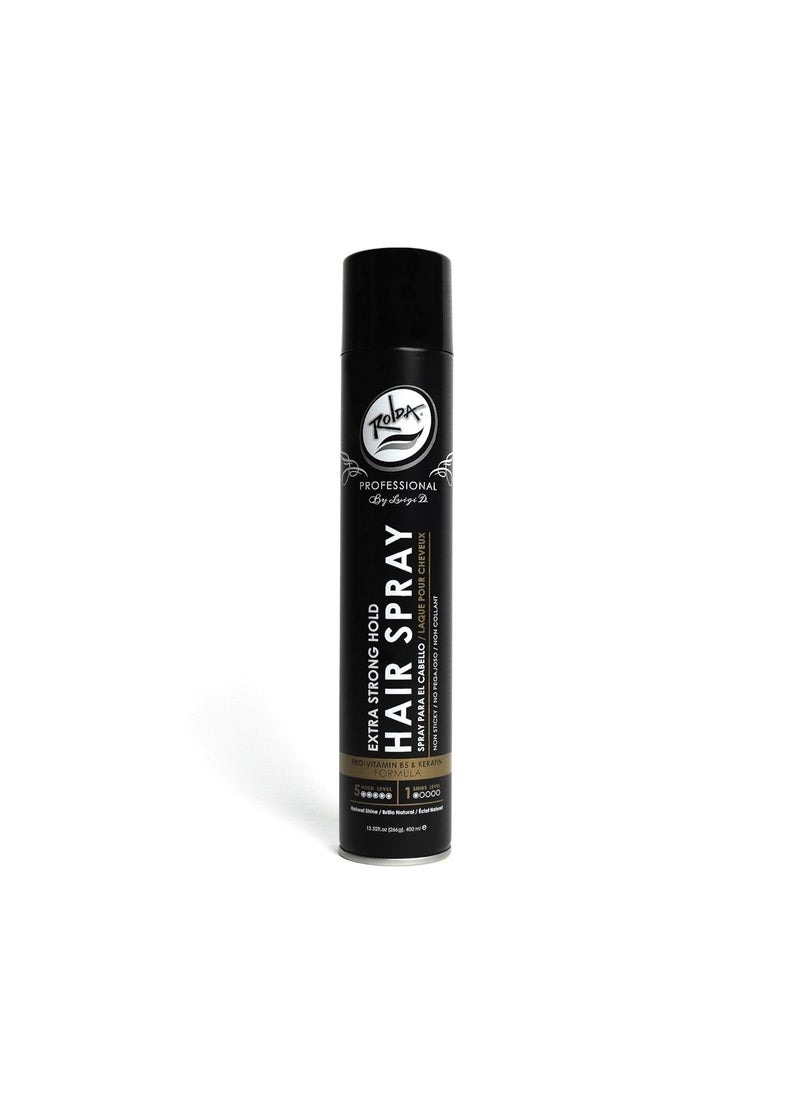 Rolda Rolda Extra Strong Hold Hair Spray  Holding Spray With Matte Finish ProVitamin B5 Fights Moisture  Humidity Catch Flyaways 1352oz 