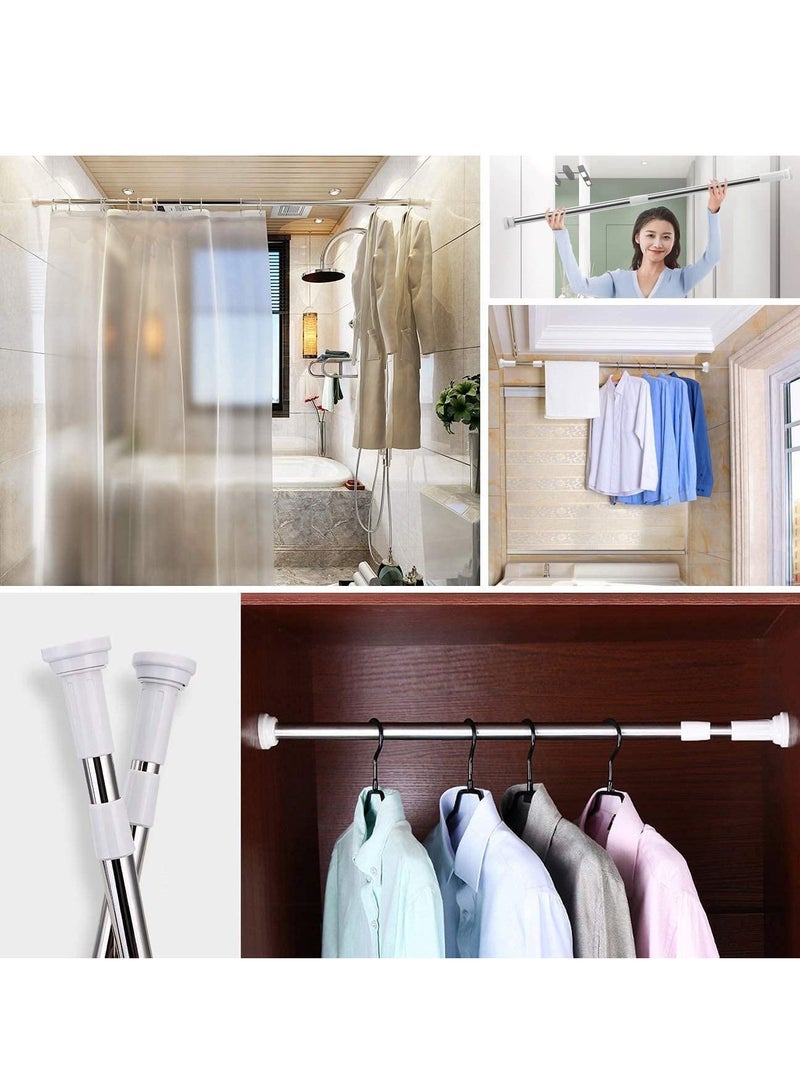 Rubik Shower Curtain Rod Adjustable 110-200cm Extendable Length Telescopic Tension Bar No Drill Type for Bathroom Cabinets Balcony (110cm to 200cm)  - Image 5