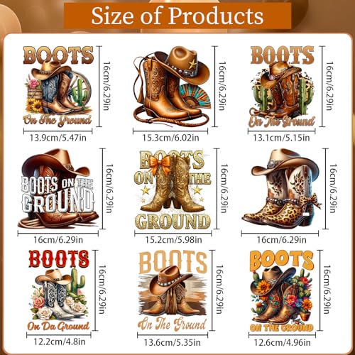 Rakuto Boots on the Ground Decorations 9PCS Western Cowboy Party Brown Honeycomb Centerpieces Decoration Boots on the Ground Birthday Table Decor Baby Shower Supplies - Image 5