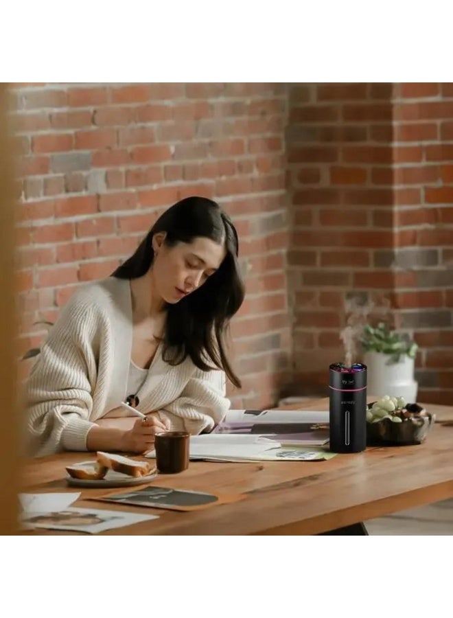 Porodo Lifestyle Portable Air Diffuser with Essential Oils, LED Light & 300ML Tank - Image 2