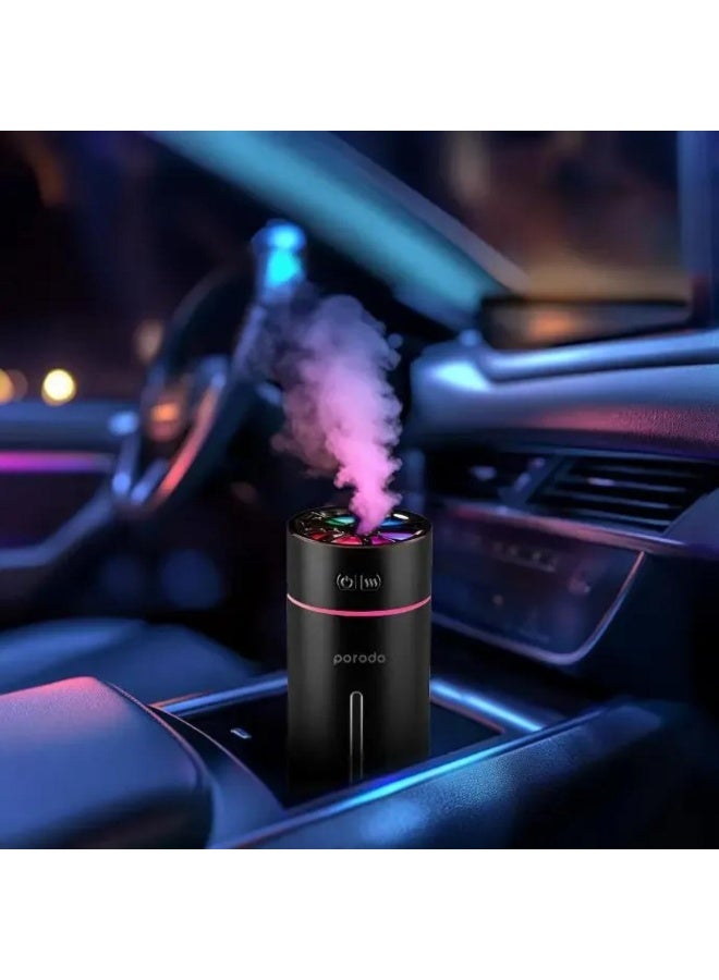 Porodo Lifestyle Portable Air Diffuser with Essential Oils, LED Light & 300ML Tank - Image 3