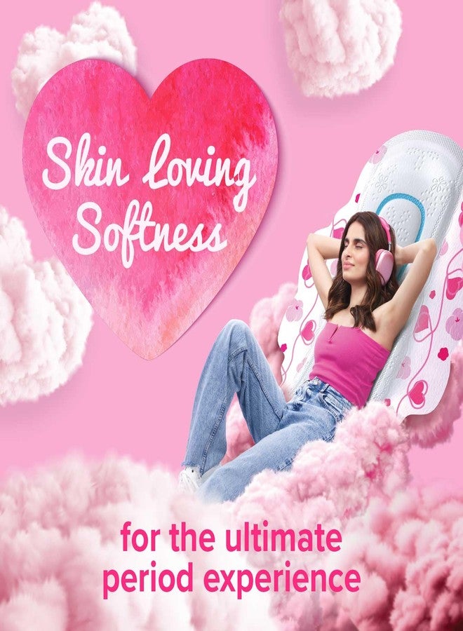 Whisper Ultra Skinlove Soft Sanitary Pads for Women|50 thin Pads|XL|Cottony soft|our #1 Softness|Soft top sheet|Irritation free |28.4 cm Long|With disposable wrap (Pack of 2 - Image 4