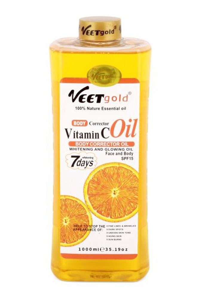 فيت جولد زيت فيتامين سي البرتقالي لتصحيح عيوب الجسم 1000 مل - Image 1
