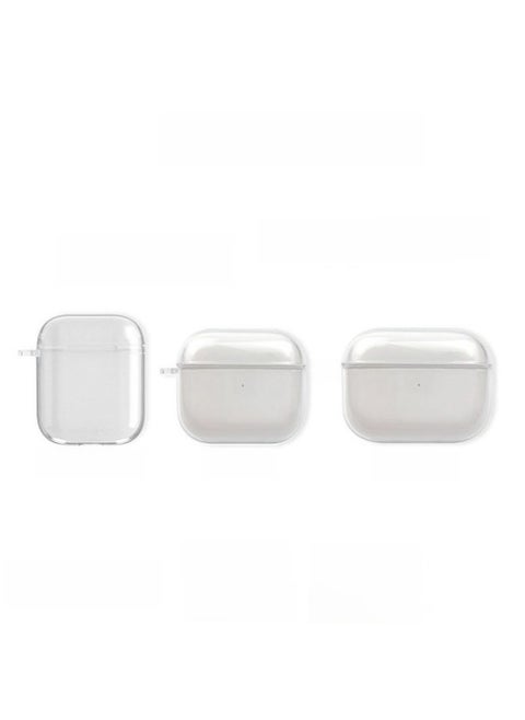 Suitable For Airpods Transparent Pro2 Earphone Case 3 Generation Apple Bluetooth Earphone Case Earphone Case Pro Protective Cover-Color:TPU Soft Shell Pearlescent Bag Packaging (no Hanging Hole)-Applicable Model:Airpods 3 Generations