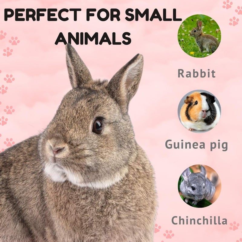 Sage Square Rabbit Floor Mat – Soft & Comfortable Mat for Small Pets, Indoor Use, Durable, Non-Slip, Easy Clean, Pet-Safe, Ideal for Providing Comfort, Warmth, Hygiene in Pet Areas or Cages (Pink) - Image 5