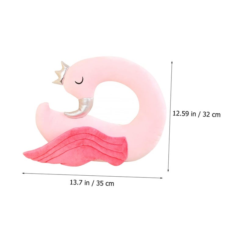 Flamingo Cartoon U Shaped Travel Neck Pillow Lightweight Comfortable for Office Car Sleep - Image 3