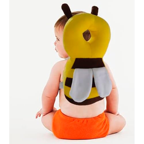 Kausbabi Baby Head Protector Cushion Plush Soft Multicolor Toy Early Learning Toy Fall Protection Helmet Baby Head Protector Child Adjustable Shoulder Strap for Baby - Image 2
