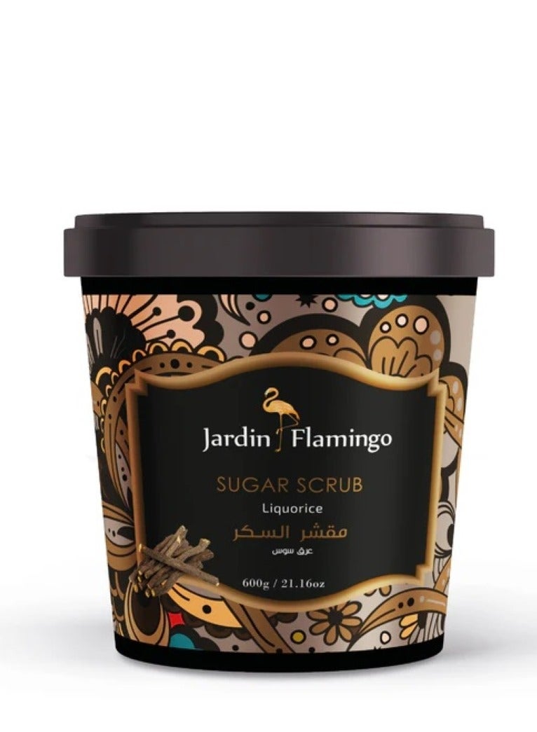 Jardin Flamingo Sugar Scrub Liquorice 600G - Image 1