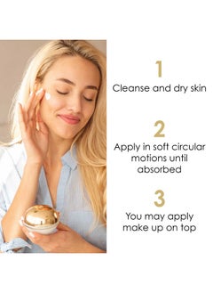 بريمير باي ديد سي بريمير كريم Premier Dead Sea Classic Moisture Complex Cream، للبشرة العادية والجافة والحساسة، مضاد للشيخوخة لتنعيم التجاعيد، كريم الوجه غير الدهني خفيف الوزن، فيتامين A وE، الجنكة، 1.25 أونصة سائلة  - Image 2