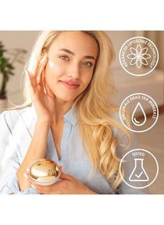 بريمير باي ديد سي بريمير كريم Premier Dead Sea Classic Moisture Complex Cream، للبشرة العادية والجافة والحساسة، مضاد للشيخوخة لتنعيم التجاعيد، كريم الوجه غير الدهني خفيف الوزن، فيتامين A وE، الجنكة، 1.25 أونصة سائلة  - Image 4