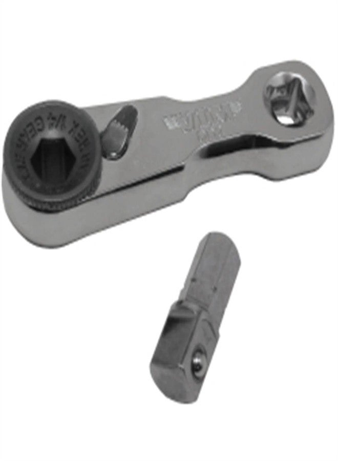 VIM Tools DD2 1/4" Mini Ratchet Double Square Drive, Offset Female Sq. dr. in Handle - Image 2