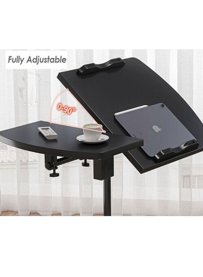 NKX Home Office Computer Table Adjustable Height Laptop Desk with Wheels - Image 5