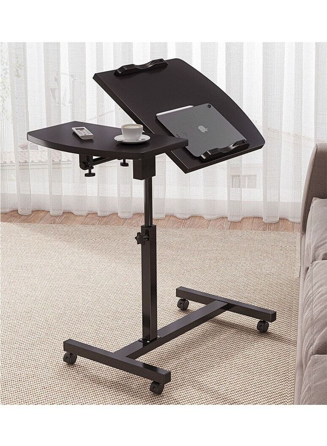 NKX Home Office Computer Table Adjustable Height Laptop Desk with Wheels - Image 4
