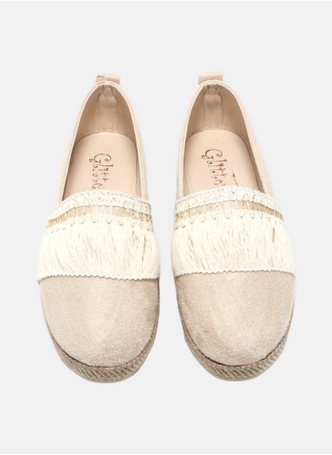 Glitter Glitter Women Ballerina - Beige  - Image 3