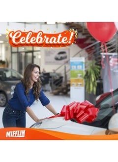 MIFFLIN USA Big Car Bow Red 23 inch Gift Bow Giant Bow for Car Birthday Bow Huge Car Bow Car Bows Big Red Bow Bow for Gifts Bow for Cars Gift Wrapping Big Gift Bow  - Image 3