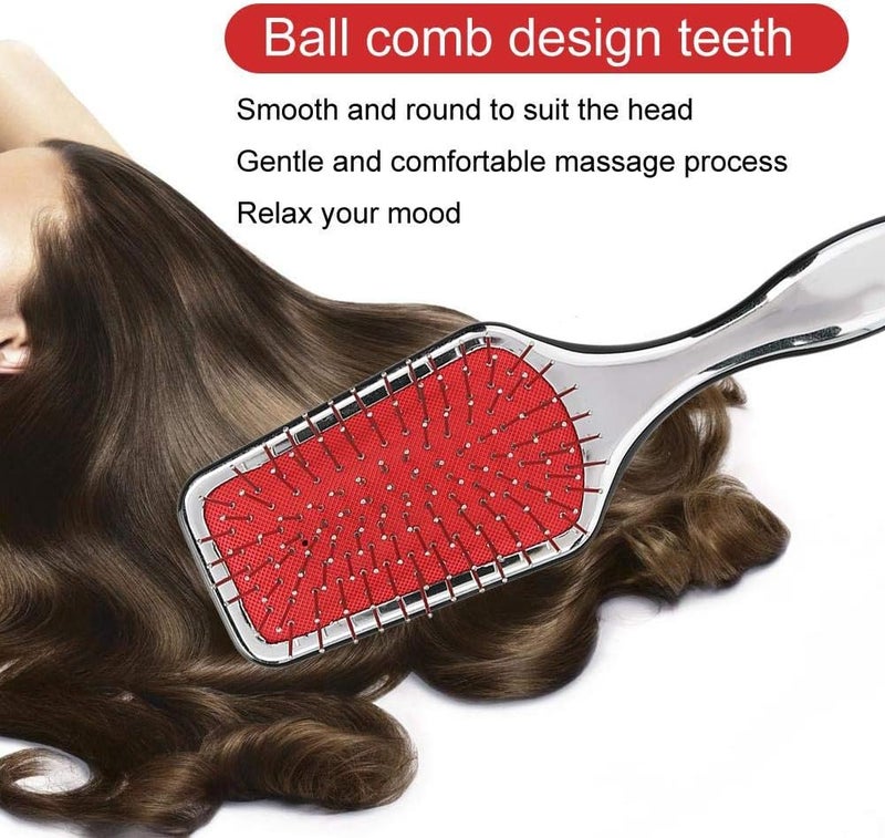 كلاراكو فرشاة شعر، فرشاة تدليك لفك تشابك الشعر بتقنية الوسادة الهوائية عالية الجودة، مضادة للكهرباء الساكنة، تمنع تجعد الشعر، مناسبة لتصفيف الشعر للنساء والرجال والأطفال - Image 3