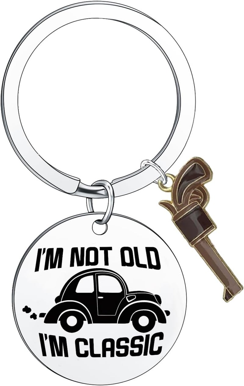 Waeceip Funny Gifts for Men Dad Grandpa Funny Father’s Day Gift for Dad Keyring from Daughter Son Mens Stocking Stuffers Gifts Idea for Him Christmas Birthday Present for Father - Image 1