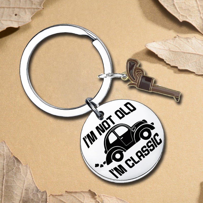 Waeceip Funny Gifts for Men Dad Grandpa Funny Father’s Day Gift for Dad Keyring from Daughter Son Mens Stocking Stuffers Gifts Idea for Him Christmas Birthday Present for Father - Image 3