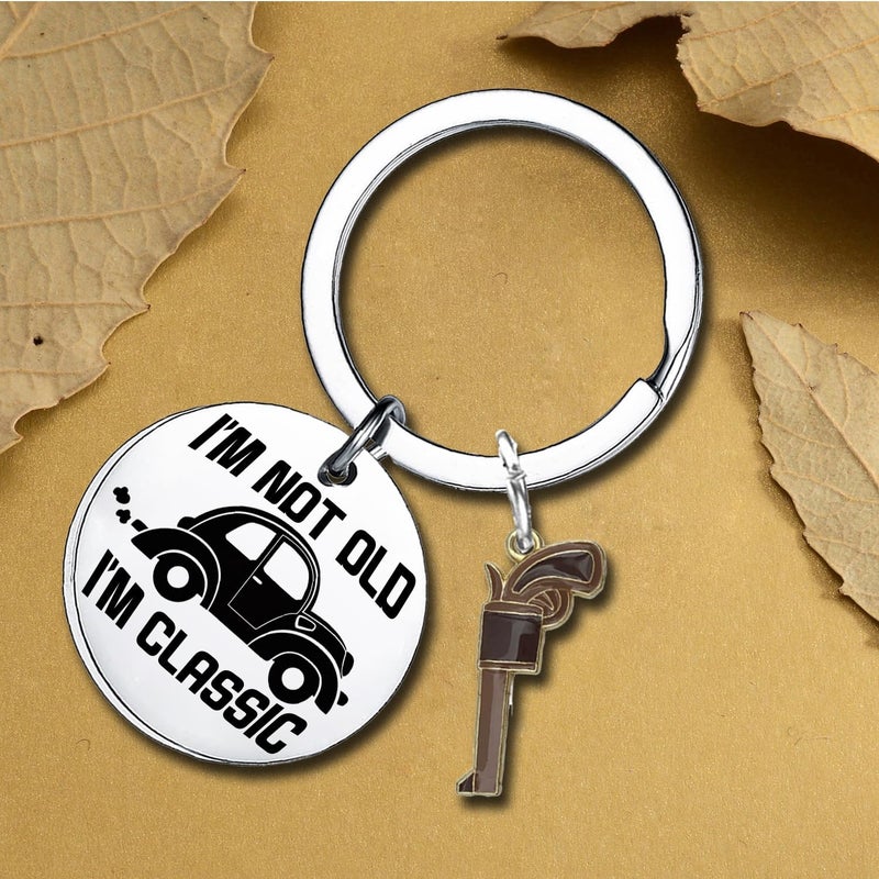 Waeceip Funny Gifts for Men Dad Grandpa Funny Father’s Day Gift for Dad Keyring from Daughter Son Mens Stocking Stuffers Gifts Idea for Him Christmas Birthday Present for Father - Image 2