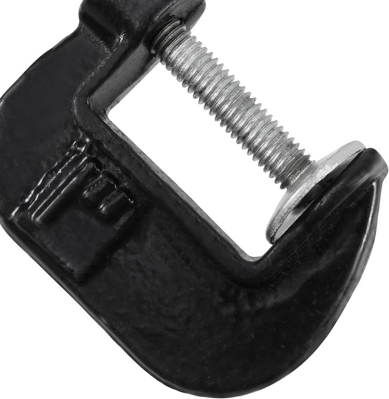 MOUYAT 24 Piece 1 Inch C-Clamp Set - Heavy Duty Metal Malleable Iron Clamps for Woodworking and Welding - Image 3