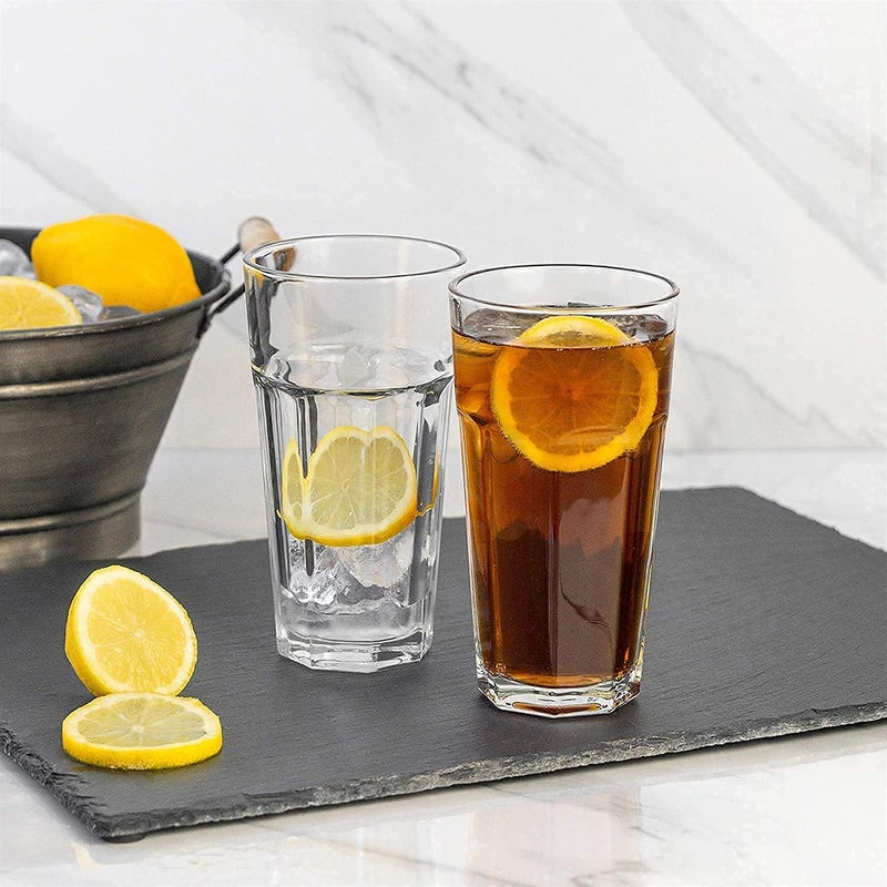 NVRA Premium JuiceWater Glass Set of 12 380ml Classic Highball Tumbler Glasses for Drinking Juice Milkshake Beer Cocktail Coke Lassi Soda AJuice 12 - Image 2
