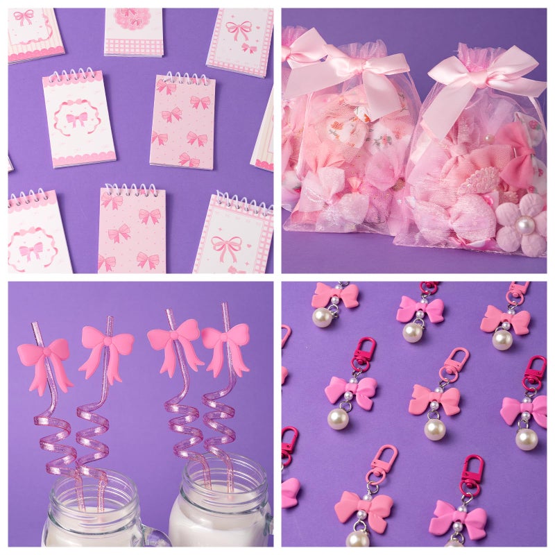 DMIGHT Pink Bow Party Favors, Pink Coquette Bow Gift Bags for Bow Coquette Party Decorations Supplies - Image 4
