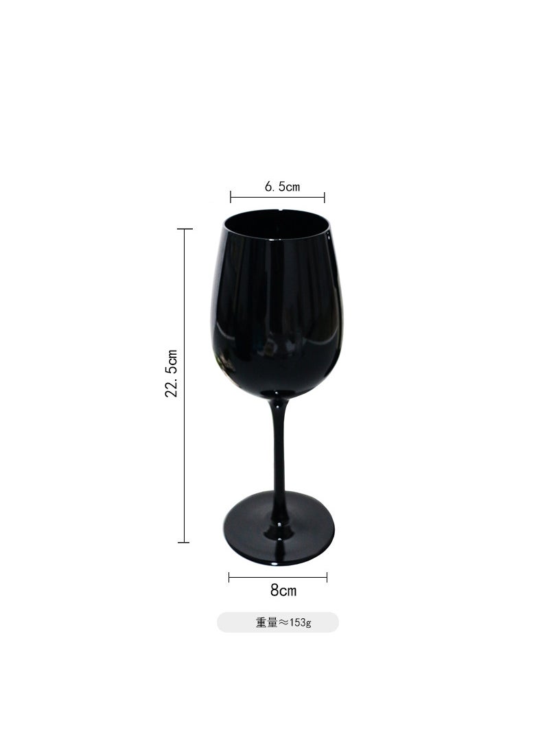 Generic - Creative Black U-Shaped Decanter Set Black red wine glass (480 ml) - Image 1