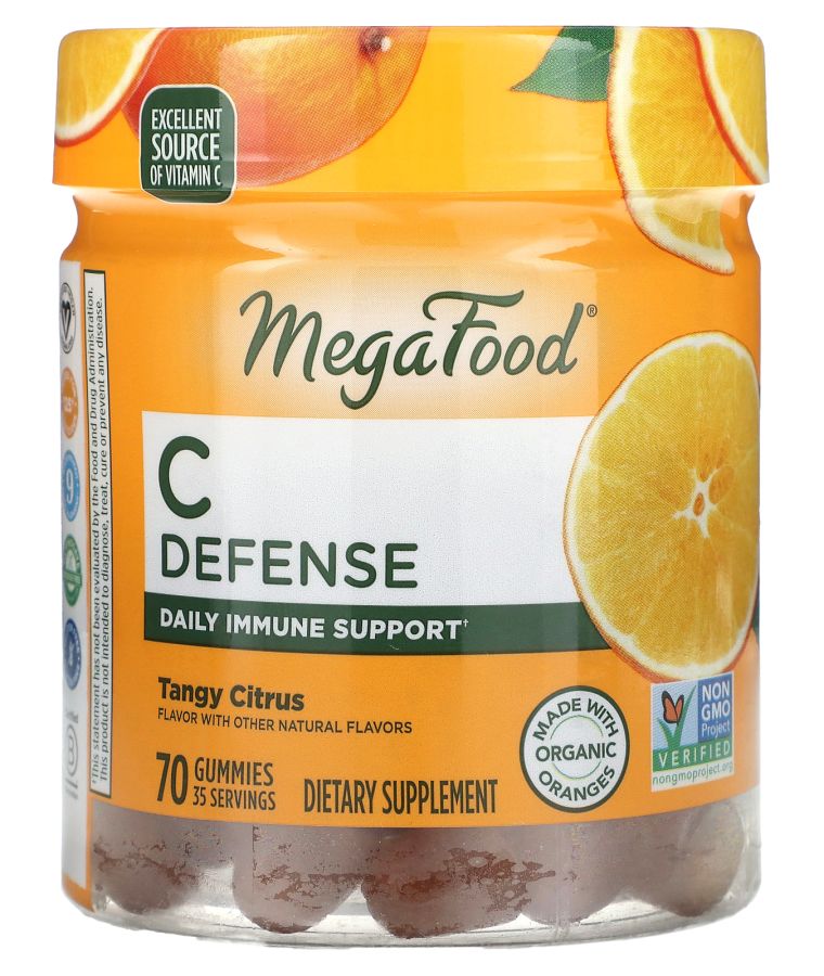 MegaFood C Defense Tangy Citrus 70 Gummies