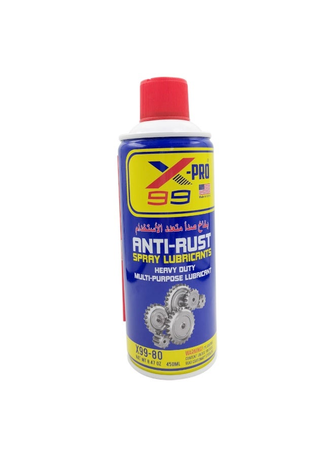 X-PRO 99 Anti-Rust Spray Lubricant 450ml Heavy Duty Multi-Purpose Lubricating Oil, Rust Remover, Corrosion Protection Spray, Penetrating Oil for Automotive, Industrial, Home, Garage, Hinges, Locks, Tools and Metal Parts - Image 4