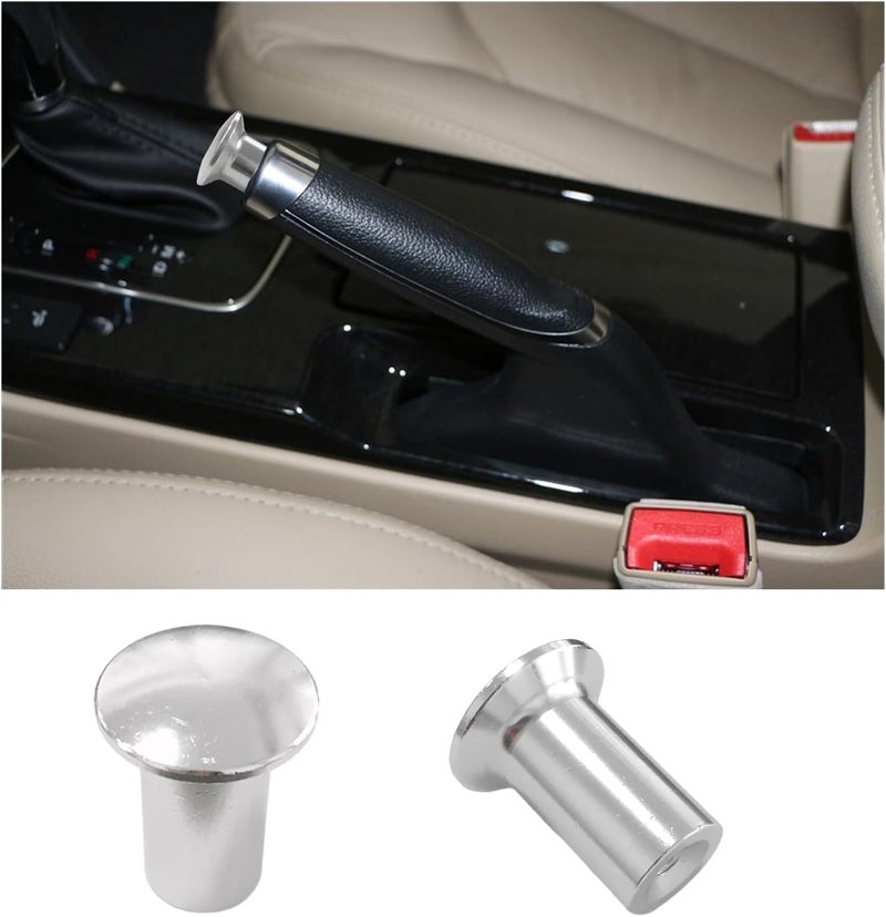 Dickno Aluminum Car E-Brake Handle Cover - 2 PCS - Image 1