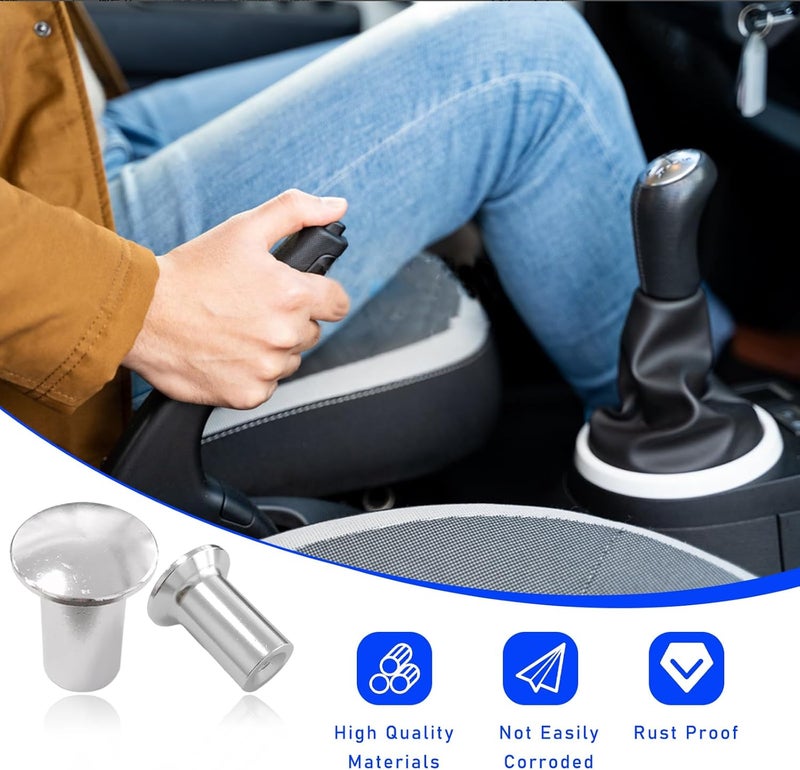 Dickno Aluminum Car E-Brake Handle Cover - 2 PCS - Image 4
