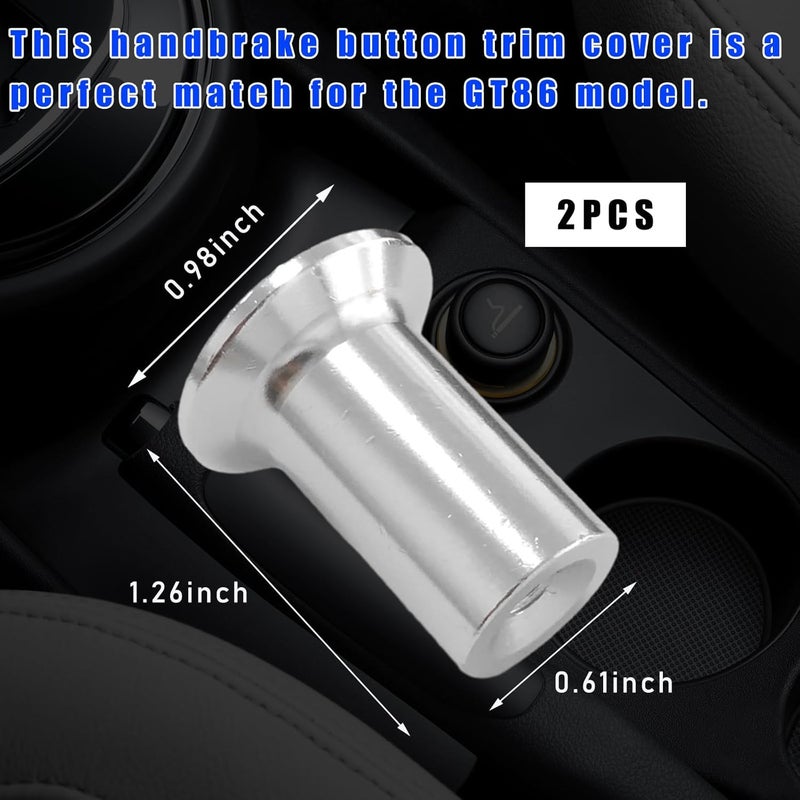 Dickno Aluminum Car E-Brake Handle Cover - 2 PCS - Image 2