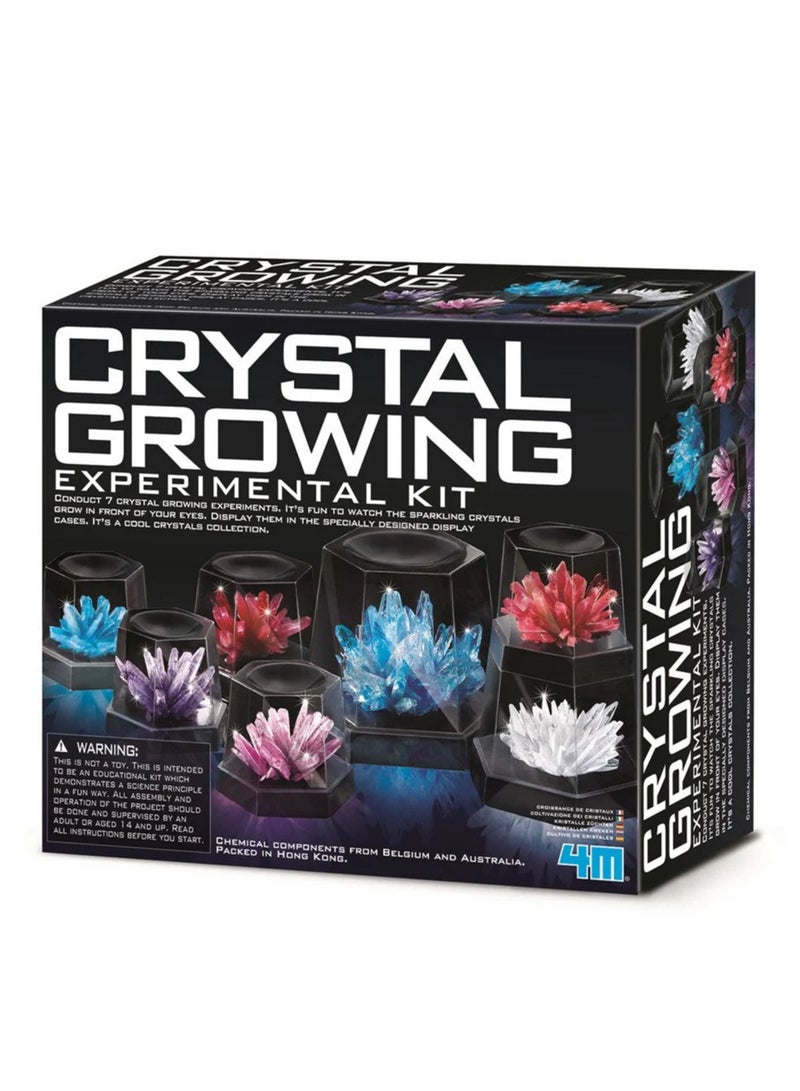 4m مجموعة تجارب نمو البلورات 4M – مجموعة علوم STEM للأطفال من عمر 10 سنوات وما فوق | ازرع 7 بلورات متلألئة بأشكال وألوان مختلفة | نشاط مختبر كيمياء تعليمي للمنزل أو المدرسة | 00-03915/EU - Image 1
