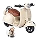 Liotww Motorcycles Scooter Toy Doll with Light and Music Cute Have a Seat for Accessories Decor Desktop Ornaments Collectors OffWhite - Image 2