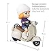 Liotww Motorcycles Scooter Toy Doll with Light and Music Cute Have a Seat for Accessories Decor Desktop Ornaments Collectors OffWhite - Image 4