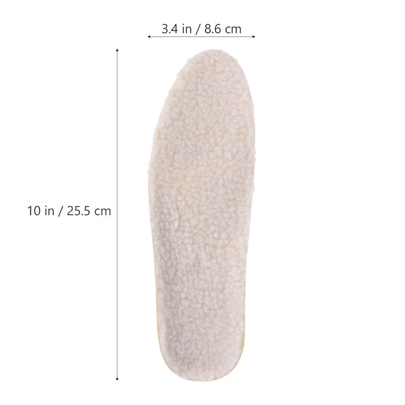 Thickened Lambswool Winter Insoles Warm Thermal Shoe Pads for Men Women - Image 3