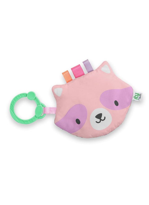 Ingenuity - ity by Ingenuity Crinklet, Raccoon Crinkle Toy, Satin Ribbon Tags, C-Link Attachment, Newborn and Up, Unisex - Deni