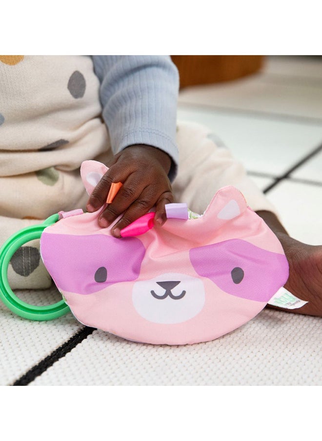 ingenuity - Ingenuity - ity by Ingenuity Crinklet, Raccoon Crinkle Toy, Satin Ribbon Tags, C-Link Attachment, Newborn and Up, Unisex - Deni - Image 1