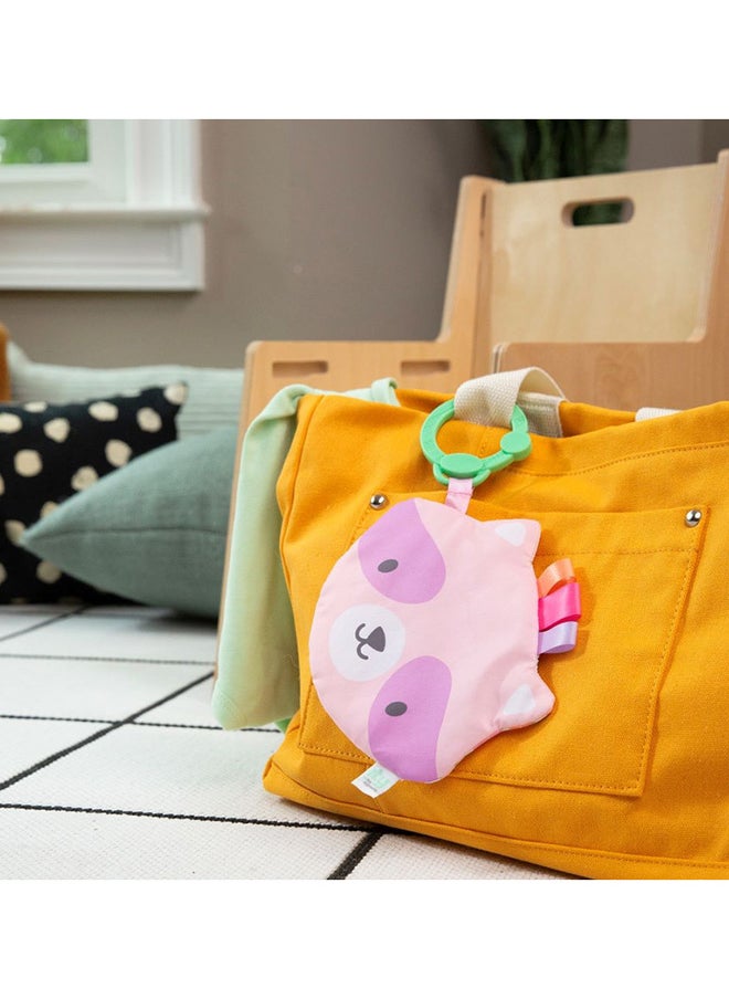 ingenuity - Ingenuity - ity by Ingenuity Crinklet, Raccoon Crinkle Toy, Satin Ribbon Tags, C-Link Attachment, Newborn and Up, Unisex - Deni - Image 1