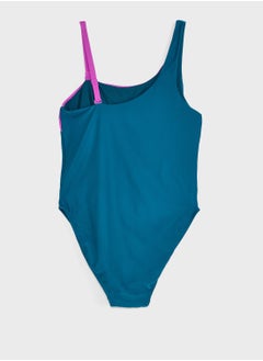 speedo Solid Asymmetric Swimsuit  - Image 2