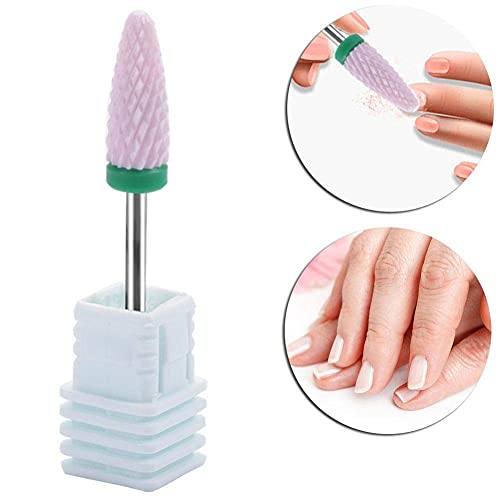 riteu Ceramic Nail Drill Bits - Professional Manicure Pedicure File Drill Bit For Nail Polishing - Best Ceramic Ceramic Nail Drill Bit For Nail Files & Buffers Grinding Head(23St) - Image 3