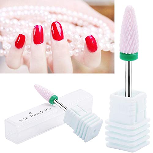 riteu Ceramic Nail Drill Bits - Professional Manicure Pedicure File Drill Bit For Nail Polishing - Best Ceramic Ceramic Nail Drill Bit For Nail Files & Buffers Grinding Head(23St) - Image 1